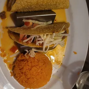 Hard tacos with beef