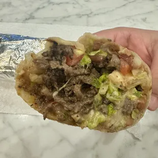 Steak burrito