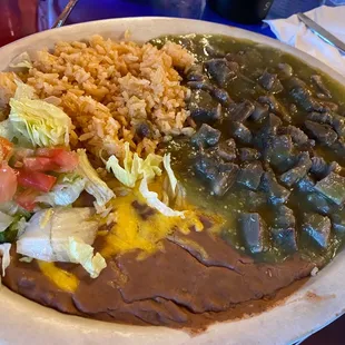 Verde Langua and Pork verde real nice.. ate it all.