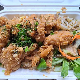 Garlic Chicken on Fried Rice