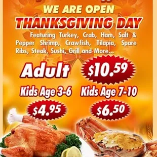 Thanksgiving day special