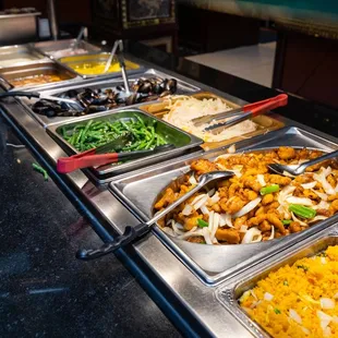 a variety of food items