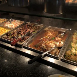 a variety of food items