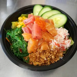 Poke salad bowl