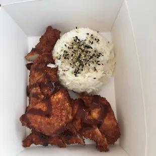 Chicken Katsu with rice $7.00