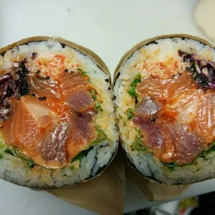 Mega Volcanic Eruption sushi burrito