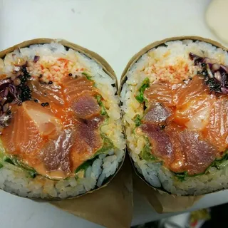 1. Volcanic Eruption Sushi Burrito