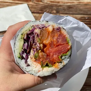 Volcanic Eruption Sushi Burrito
