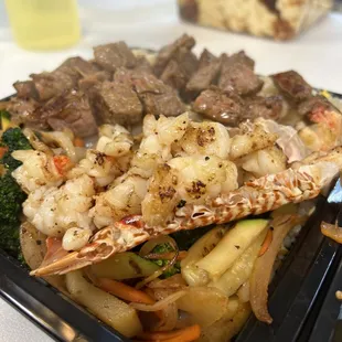 Filet Mignon and Lobster