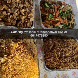 Catering available at @teppanyaki661