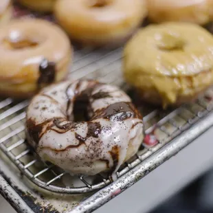 Mocha coffee donut