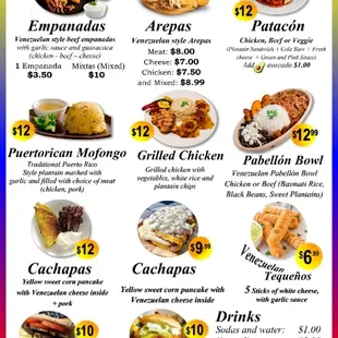 Menú tepuy Gourmet Rosslyn