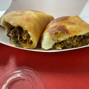 Empanadas, where well made...the doe was well made with the perfect crisp. The meat was well seasoned with the perfect amount of filling.