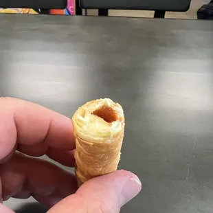 Cheese stick with mango sauce