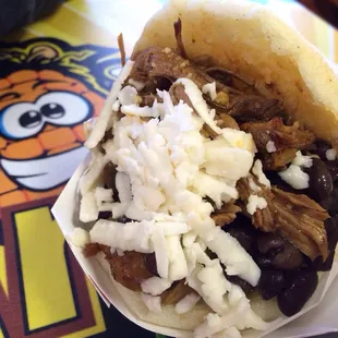 Shredded Beef Arepa