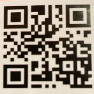 a qr code on a piece of paper