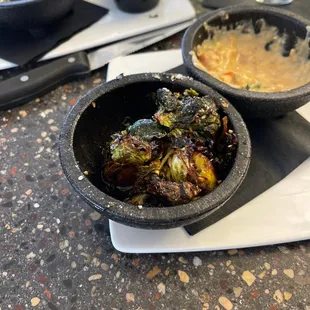 Crispy Brussels.   So good!
