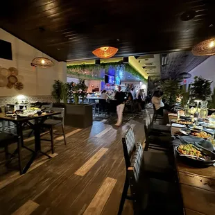 End of the night. Empty bar