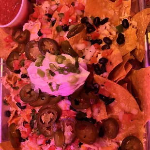 Nachos with chicken
