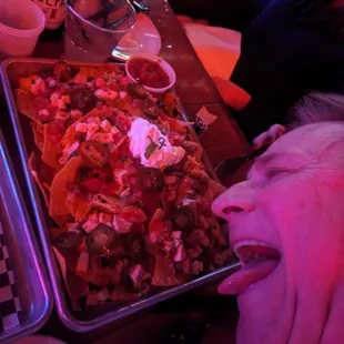 Nachos, and my crazy brother