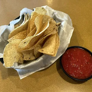 Complimentary Chips and Mild Salsa