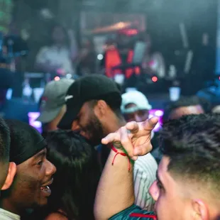 a crowd of people dancing