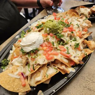 Chicken nachos.