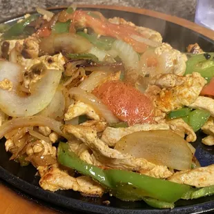 Chicken fajitas