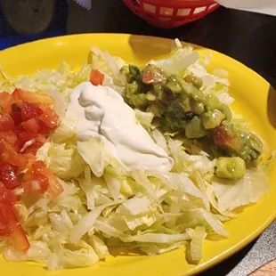 I asked for side Guacamole salad