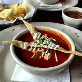 Tortilla soup...great taste and presentation.