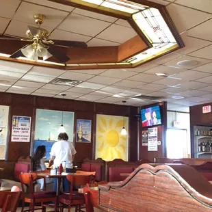 the interior of the restaurant