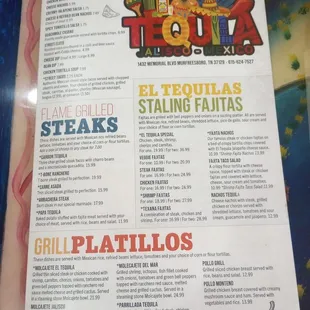 Menu (as of Dec 2023)