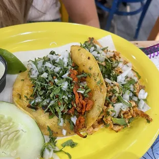 Chicken and Al Pastor Street Tacos