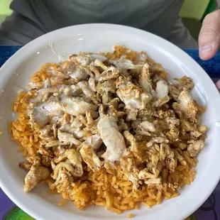 Chicken Rice and Cheese