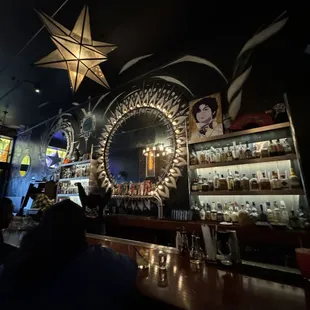 a view of the bar from the back