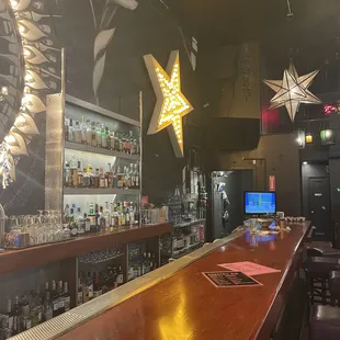 the bar area of a bar