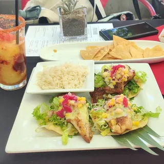 Grilled Fish Tostadas Lunch