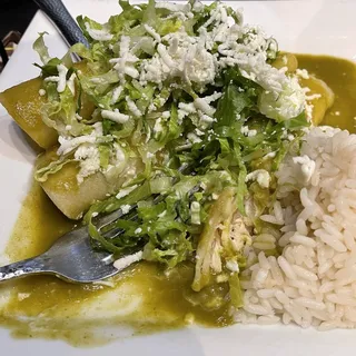 Enchilada Verdes Lunch