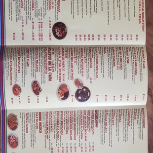 menu, burgers