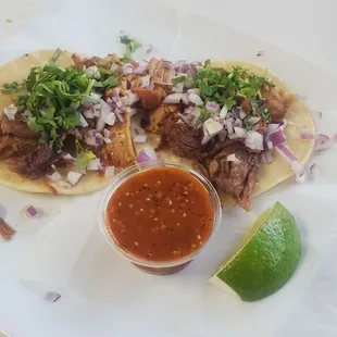 Two tacos becuase trust me the chavala was enough.