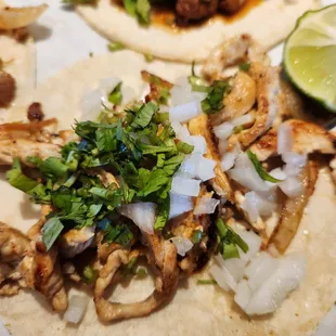 two tacos on a plate