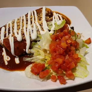 Lunch Enchiladas with excellent Enchiladas Sauce