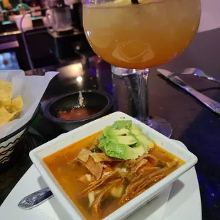 First time choosing soup as my entrée side -- delicious!