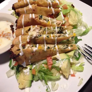Chicken and Spinach Taquitos