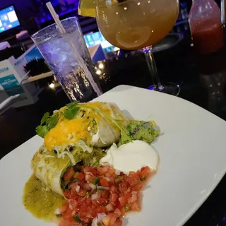 Verde fiesta burrito