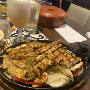 Chicken fajitas
