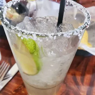 Their &quot;Perfect margarita&quot; is literally 14oz of ice &amp; 2 Oz of actual margarita for $11.