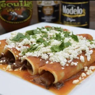 Enchiladas de asada