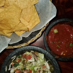 tortilla and salsa