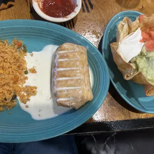 Beef chimichanga